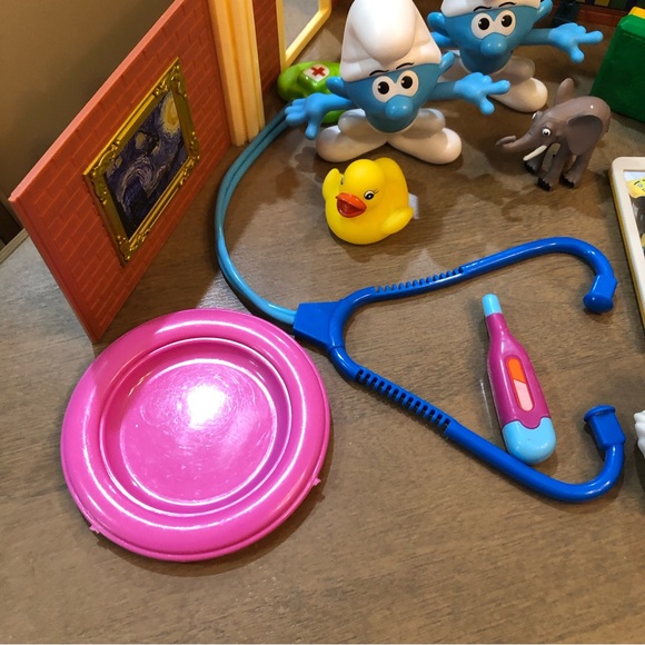 Mixed Snoopy Smurf Zombie Ninja Animal Doctor Camera Phone Toy Play Bundle Set - Picture 5 of 6